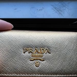 Authentic PRADA key/ card holder